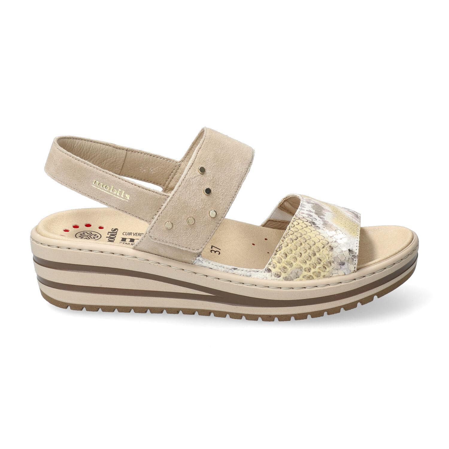 sandales femme modèle Ruth Jaune - Mephisto